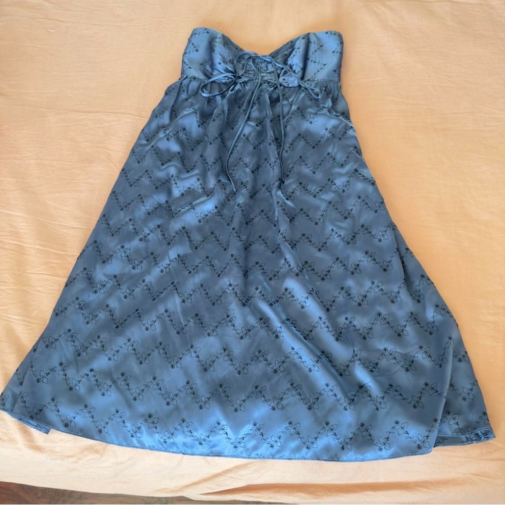 Blue Silk Betsey Johnson Dress